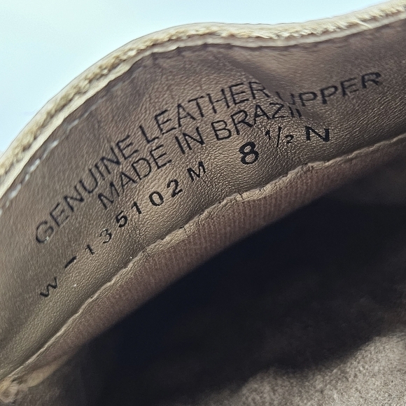 Walking Cradles gold and silver loafer with woven front 8.5 N - Picture 12 of 13